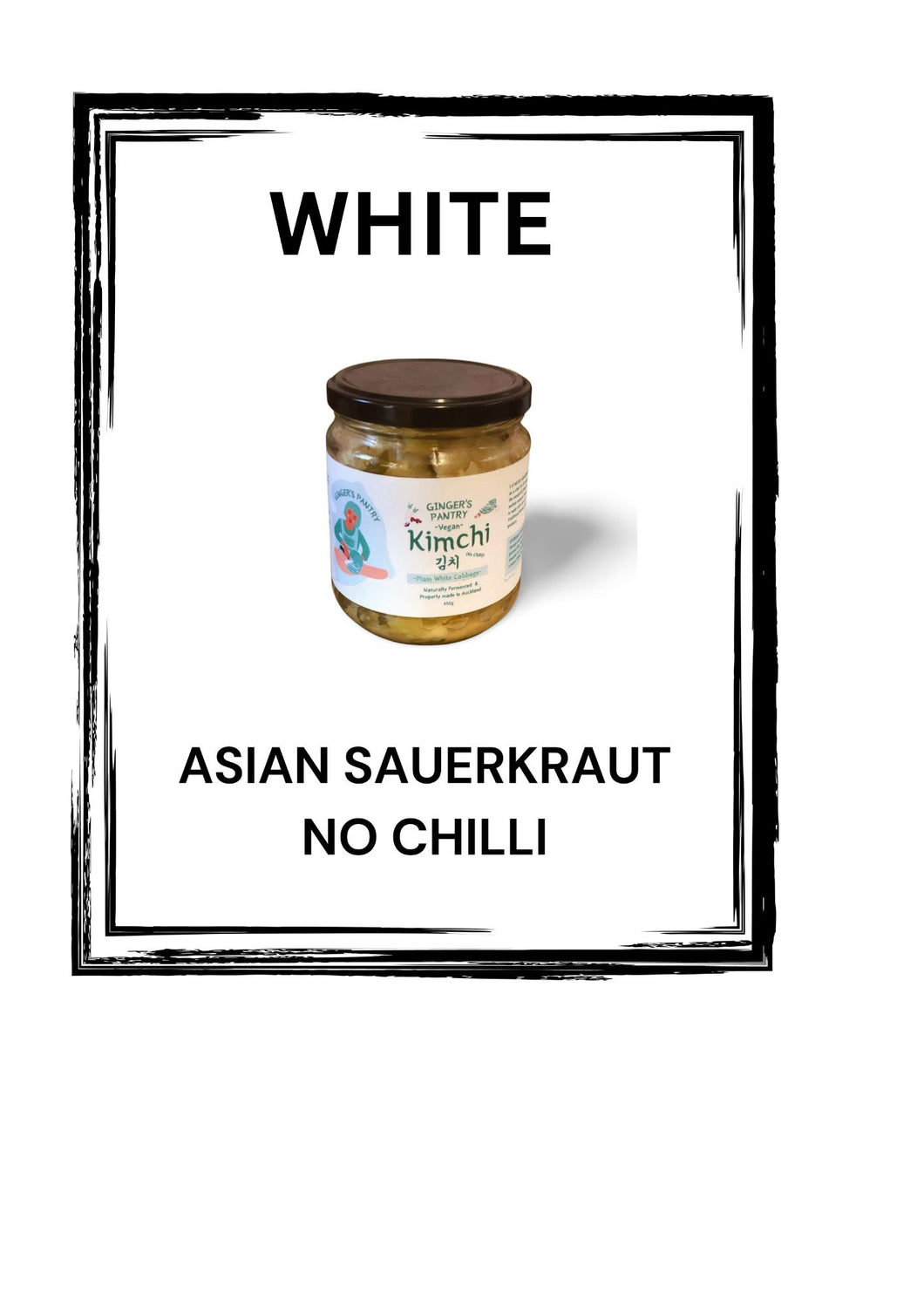 Cabbage Kimchi - White (No chilli) (Vegan)